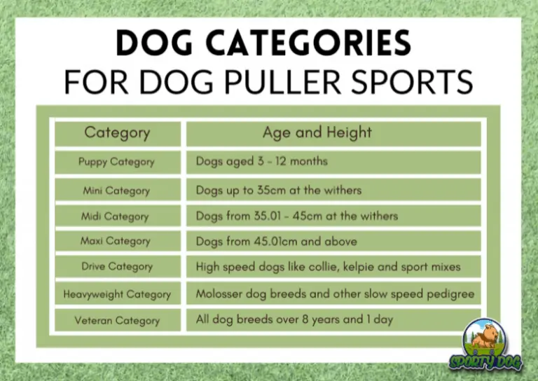Dog puller categories infographic